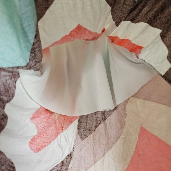 Love J Retro Colored Chevron Racerback Tank Top with Necklace - Women's S - Boho - Picture 5 of 6